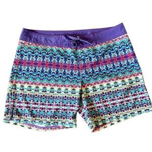 Prana colorful mosaic print shorts size large